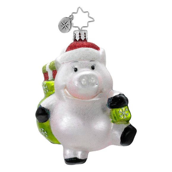 Celebrations Radko Xmas Ornament Santa Pig Gifts - Picture 6 of 7